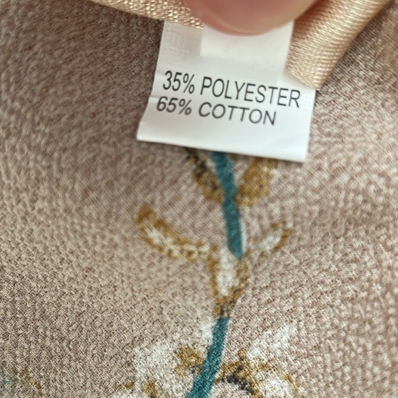 Boho Beach Hut Strapless Floral Print Lightweight High-Low Coverup Dress - Picture 5 of 6